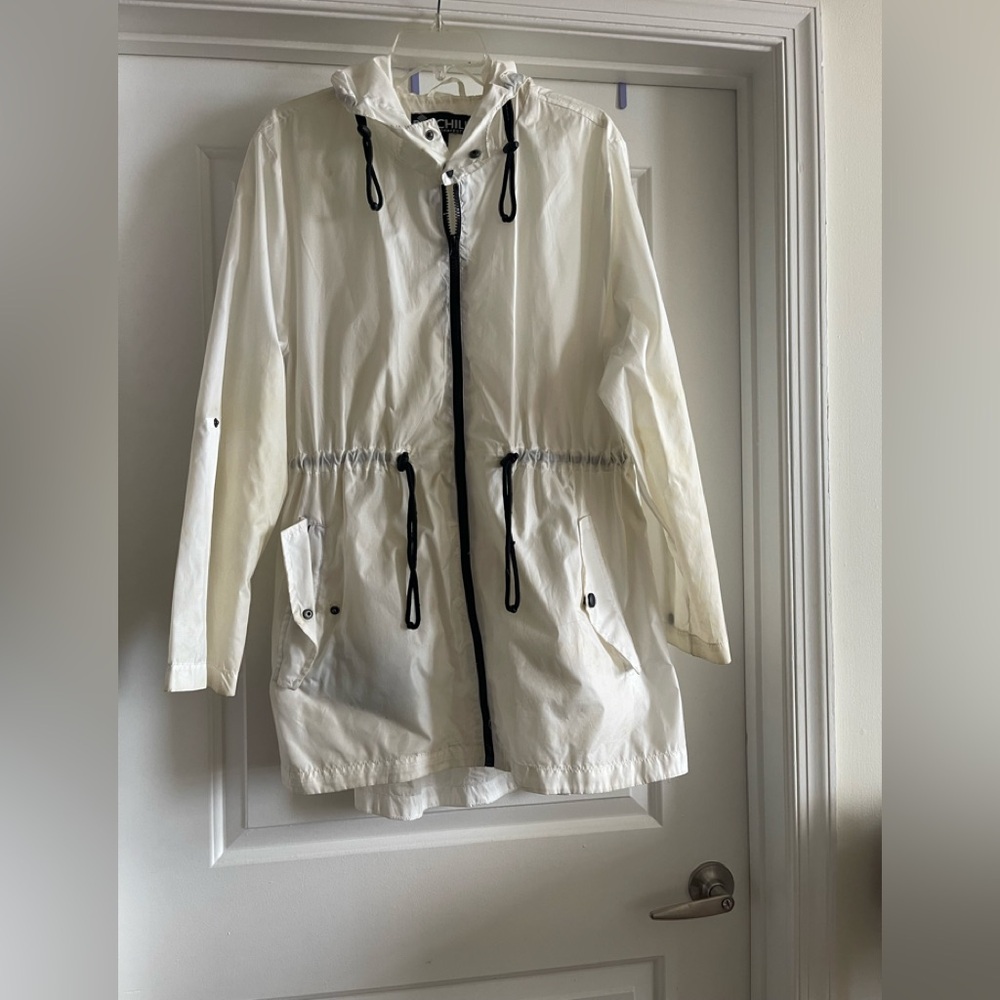 Big Chill White Utility Jacket with Black Accents